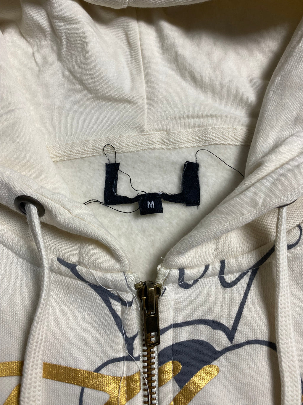 Ed hardy zipp up hoodie biały