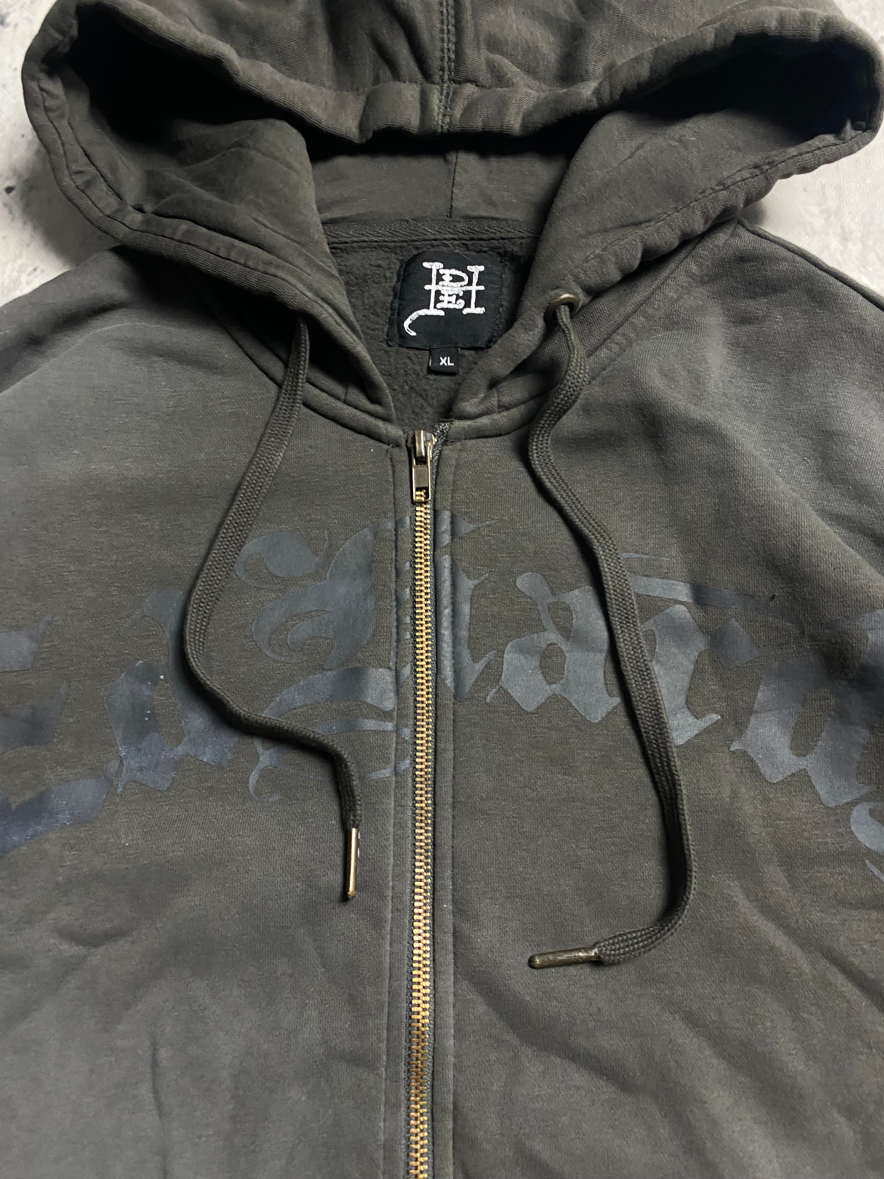 Ed hardy zipp up hoodie black