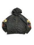 Ed hardy zipp up hoodie black
