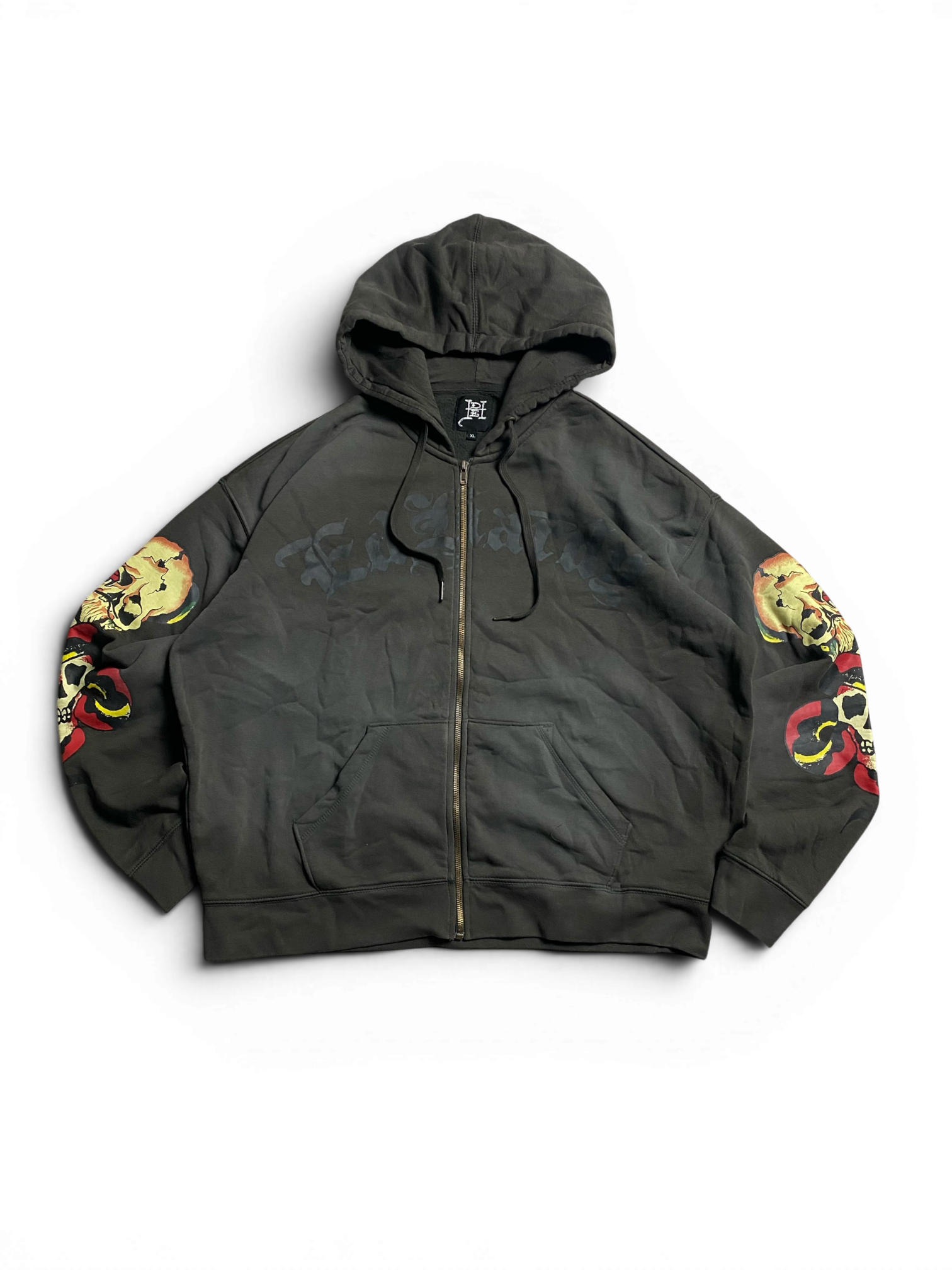 Ed hardy zipp up hoodie black